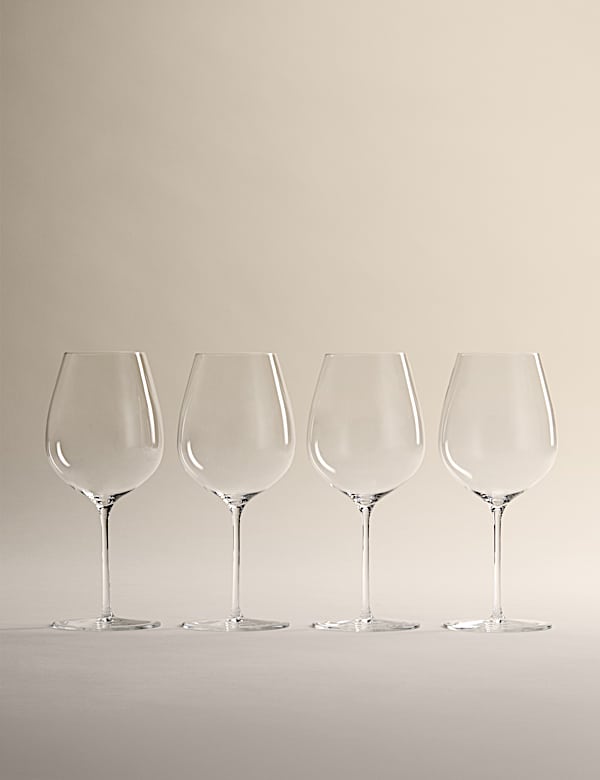 Set of 4 The Sommelier's Edit Crystal Standard Red Wine Glasses - KR