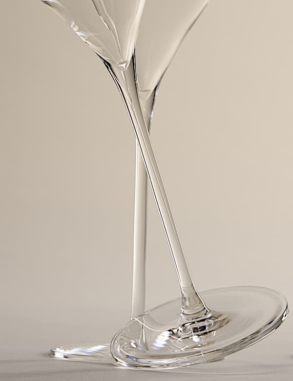 Set of 4 The Sommelier's Edit Crystal Champagne Flutes - JO