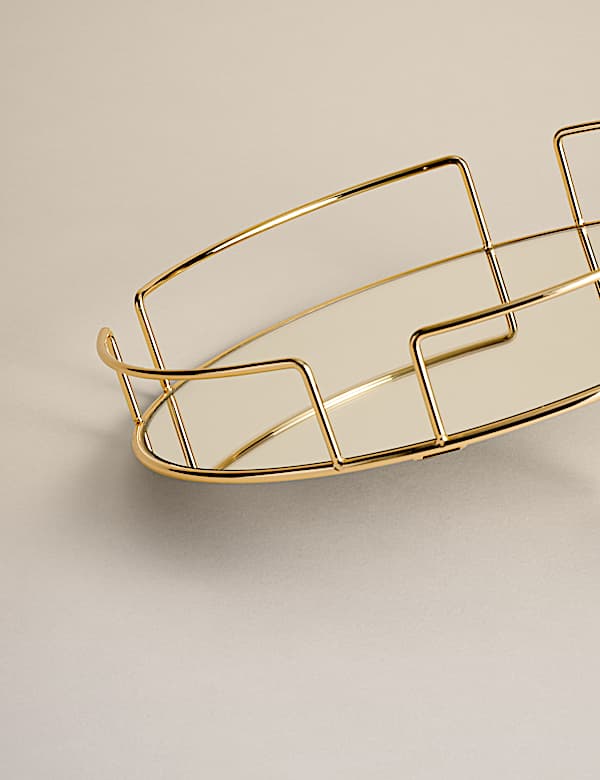 Mirrored Round Tray - NO