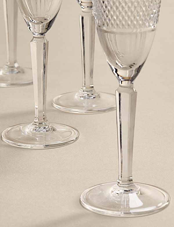 Set of 4 Adeline Champagne Flutes