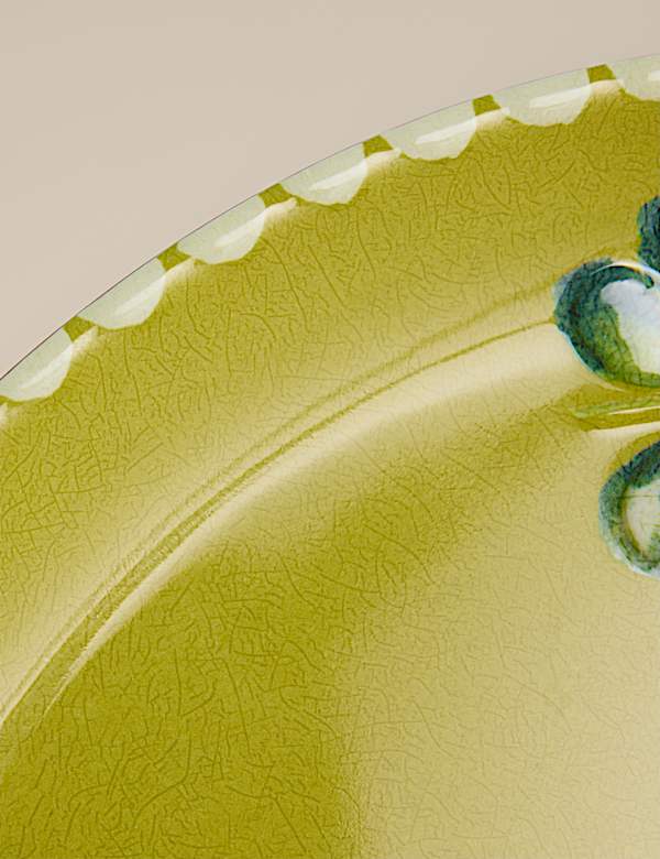 Lot de 4 petites assiettes pour pique-nique &agrave; motif fleuri - FR