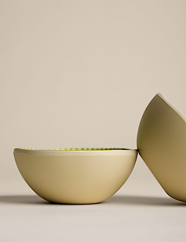 Set of 2 Spring Meadow Picnic Nibble Bowls - CZ