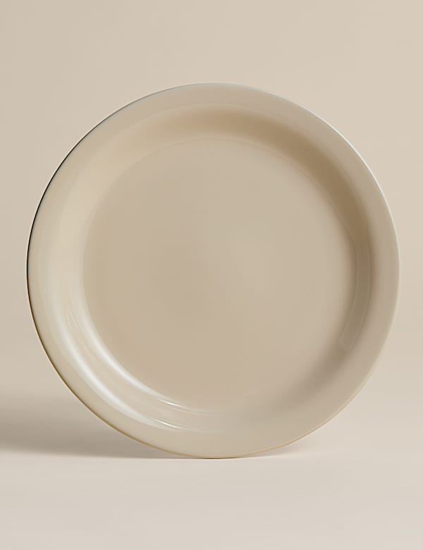 Lot de 4 petites assiettes Greenwich en gr&egrave;s - CH