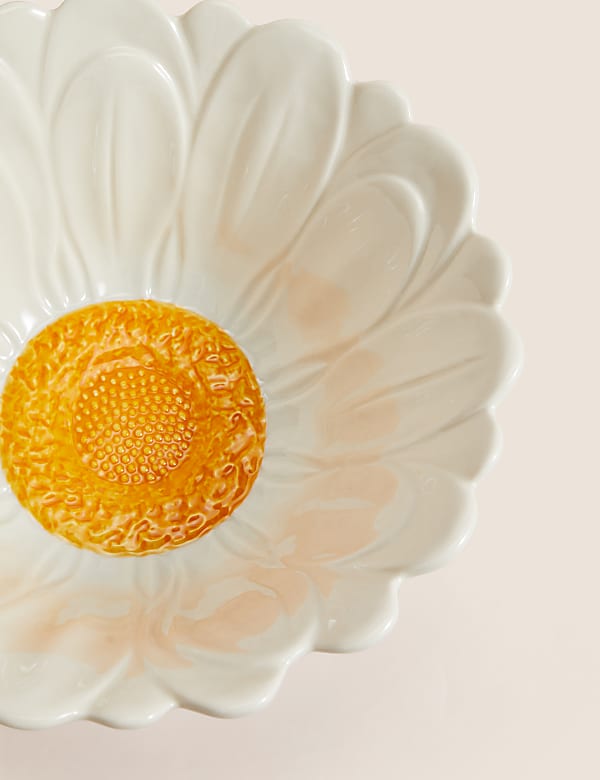 Saladier &agrave; motif marguerite - LU