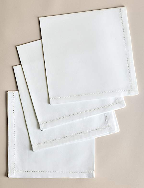 Set of 4 Cotton Sateen Napkins - BE