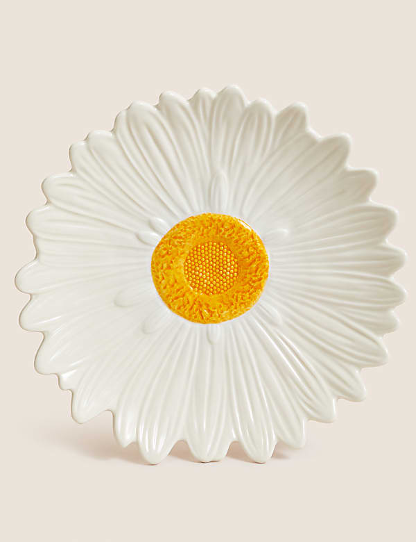 Daisy Large Stoneware Serving Platter - FR