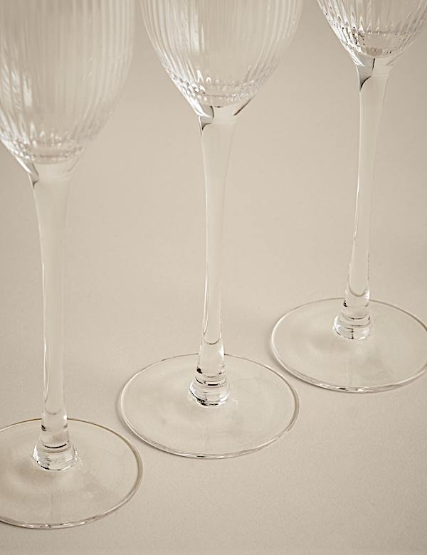 Set of 6 Maxim Optic Champagne Flutes - PT