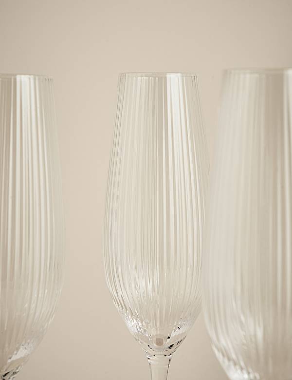 Set of 6 Maxim Optic Champagne Flutes - PT