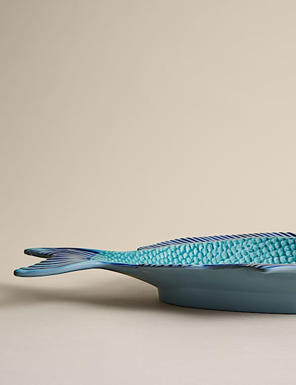 מגש הגשה לפיקניק ממלמין בעיטור דג - IL