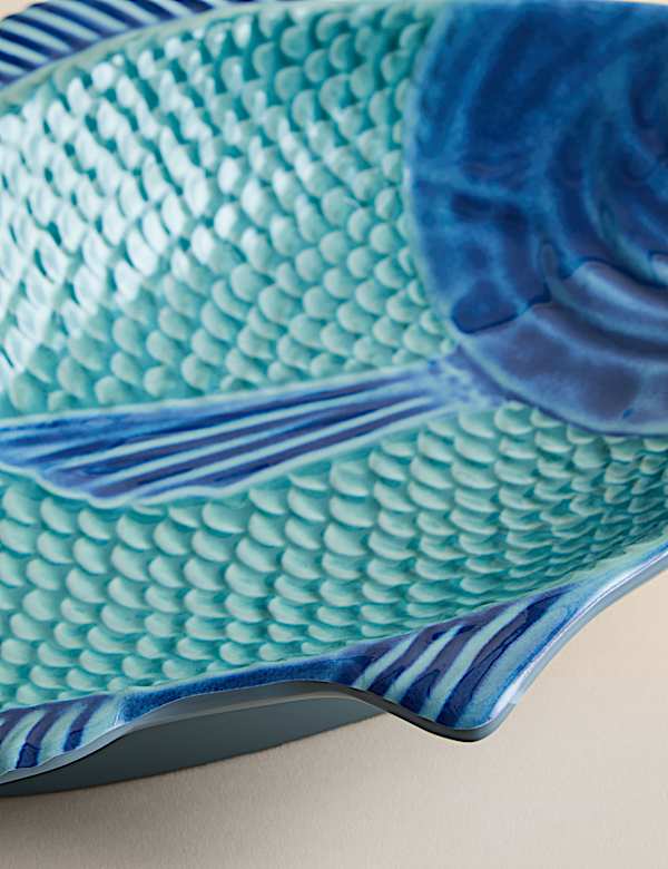 מגש הגשה לפיקניק ממלמין בעיטור דג - IL