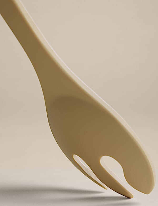 Reactive Glaze Melamine Picnic Salad Servers - BN