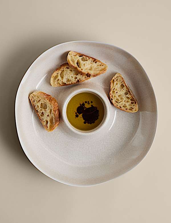 Reactive Glaze Picnic Chip & Dip Bowl - JO