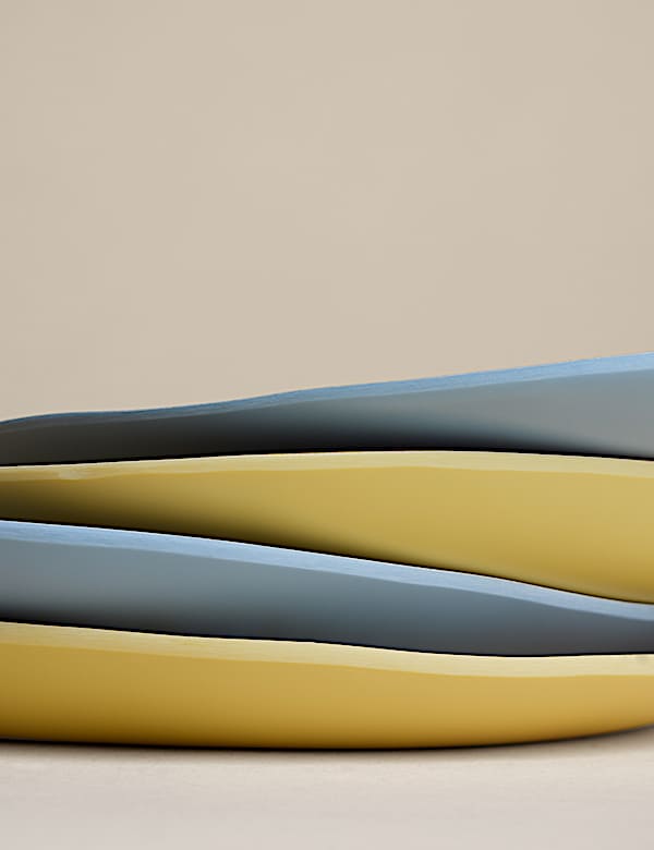 סט 4 צלחות Coastal Icon קטנות ממלמין - IL