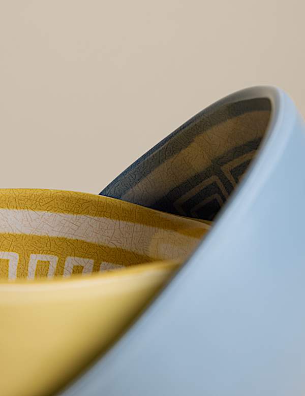 Set of Two Coastal Picnic Nibble Bowls - LV