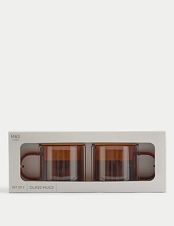 Lot de 2 mugs à double paroi contrastée - FR