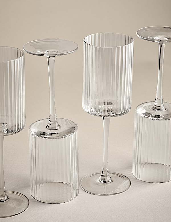 Celine &ndash; Lot de 4 verres &agrave; vin faits &agrave; la main - FR