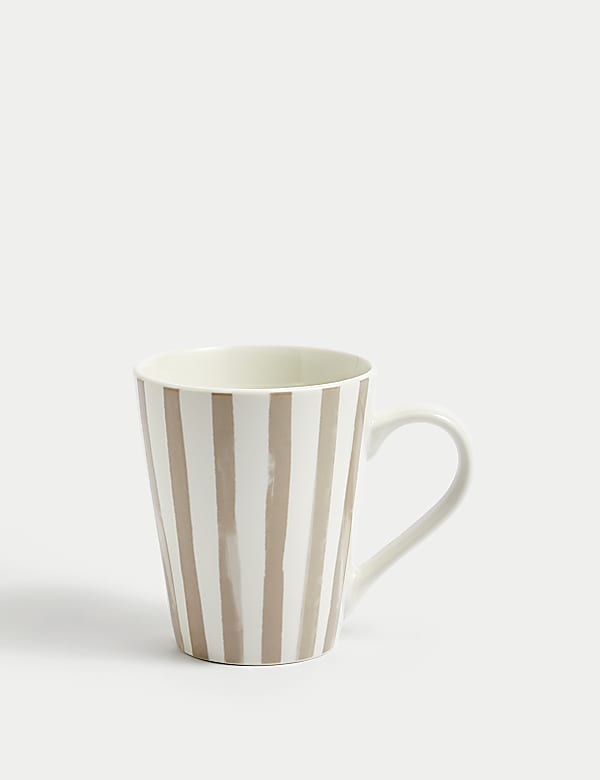 Set of 4 Linear Striped Mugs - DK