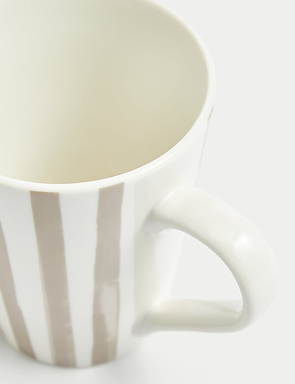 Set of 4 Linear Striped Mugs - DK