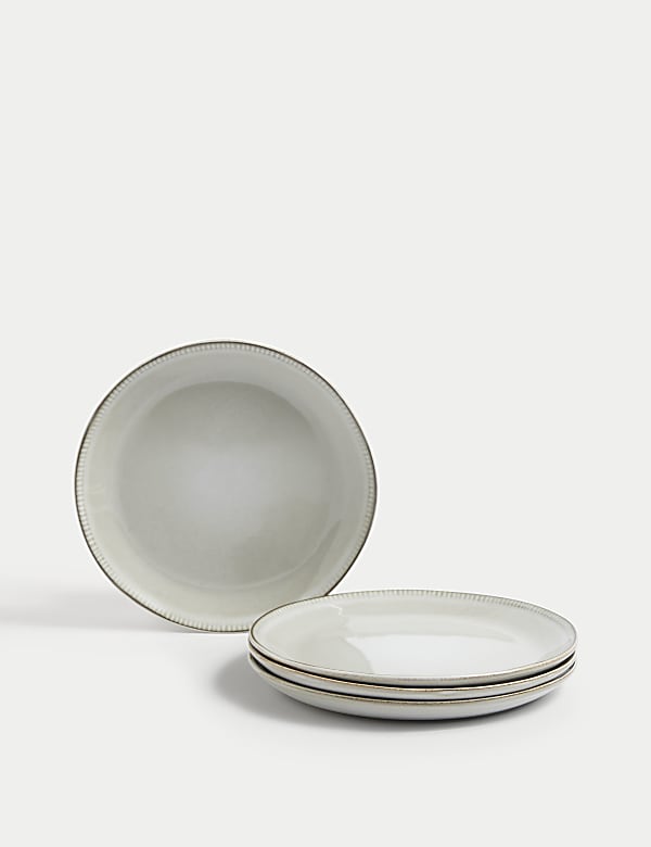 Set of 4 Stoneware Side Plates - NL