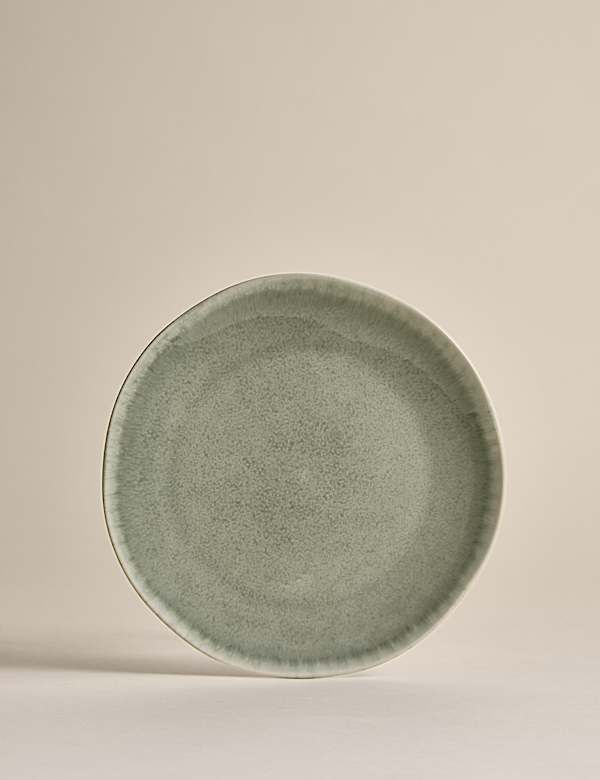 Lot de 4 petites assiettes Henley en gr&egrave;s - CH