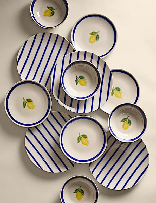 12 Piece Lemon Dinner Set - CZ