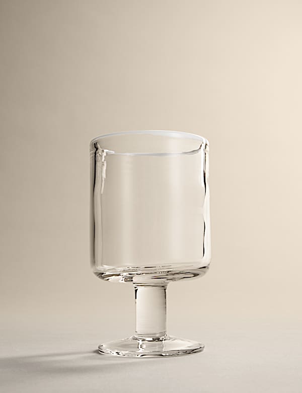 Set of 2 Contrast Rim Wine Glasses - NL