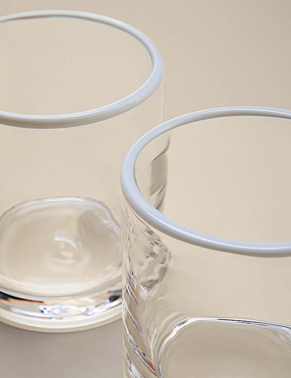 Set of 2 Contrast Rim Tumblers - ES