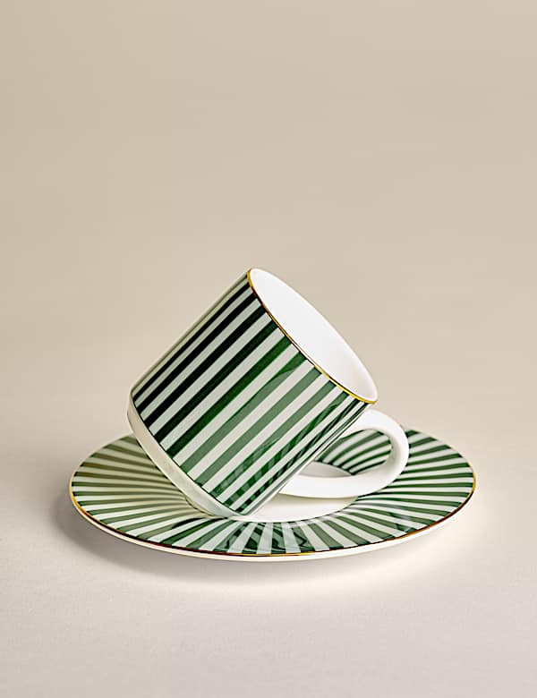 Tasse et soucoupe à expresso Hampton - FR