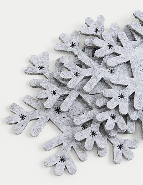 Set of 4 Snowflake Cutlery Holders - GR