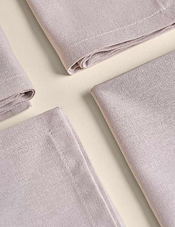 Sada 4 ubrousků z čist&eacute; bavlny - CZ