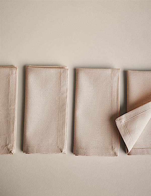 Set of 4 Pure Cotton Napkins - GR