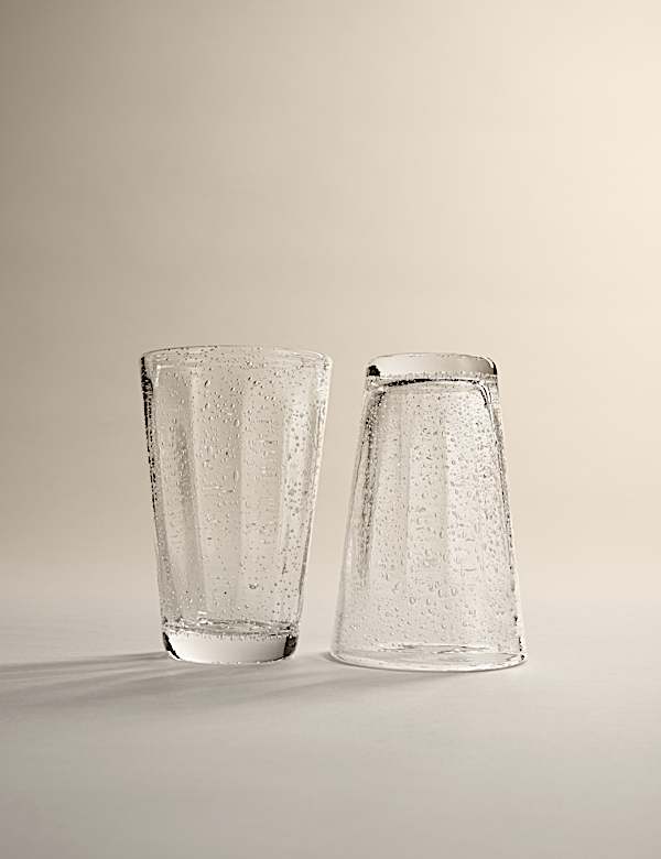 Set of 2 Bubble Hi Ball Glasses - DE
