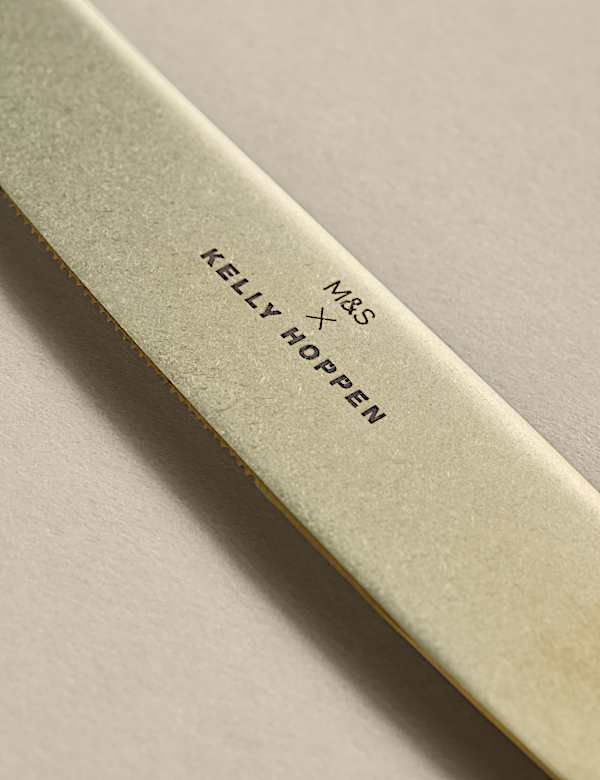 16 Piece Brushed Gold Cutlery Set - LU