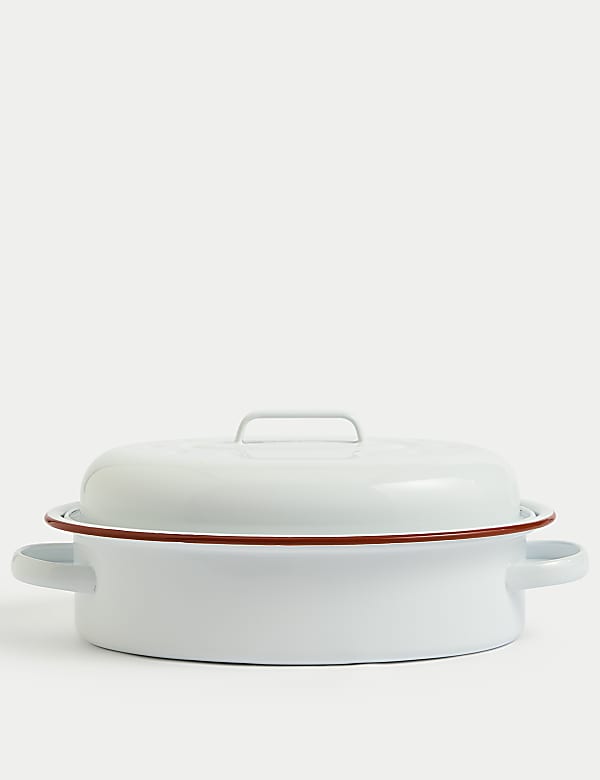 Oval Enamel Roaster with Lid - VN