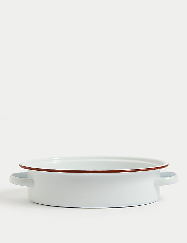 Oval Enamel Roaster with Lid - RO