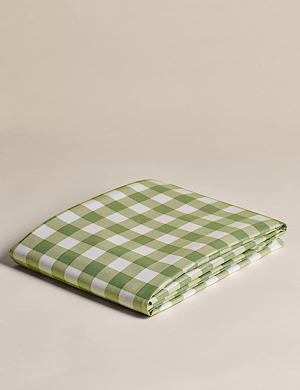 Gingham Wipe Clean Tablecloth - BN