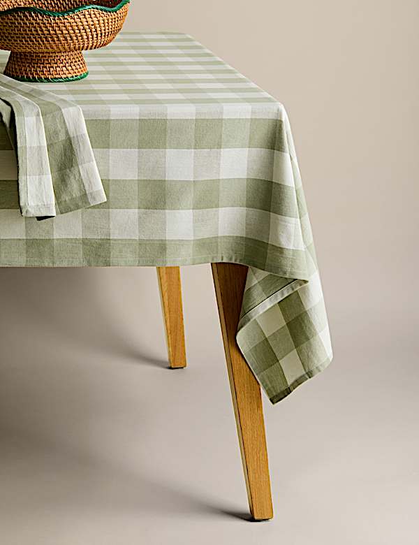 Pure Cotton Gingham Tablecloth - BG