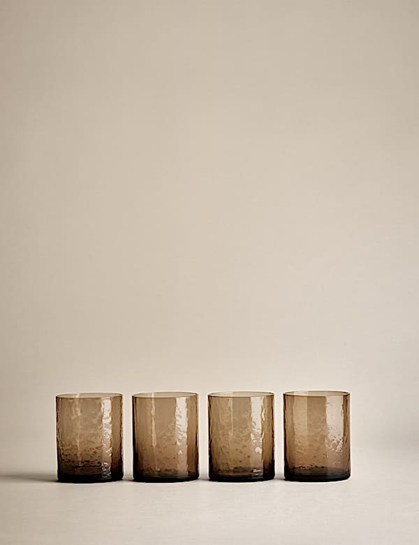 Set of 4 Hammered Tumblers - VN