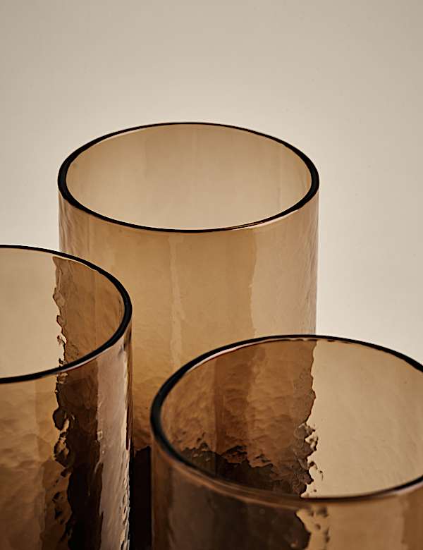 Set of 4 Hammered Hi Ball Glasses - VN