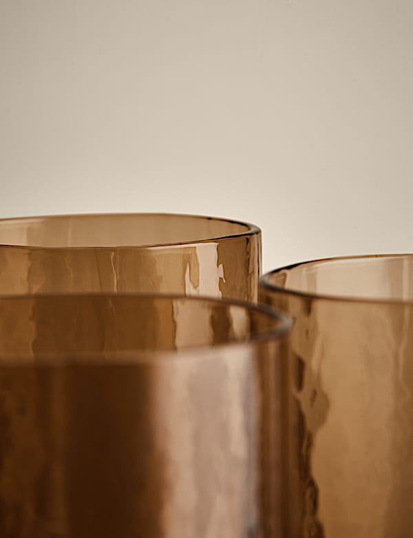 Set of 4 Hammered Wine Glasses - VN