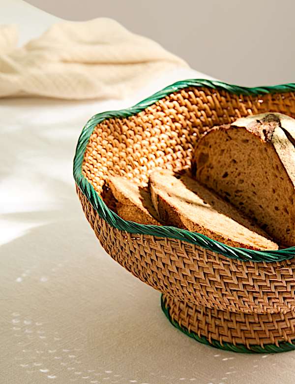 Rattan Footed Bowl - VN