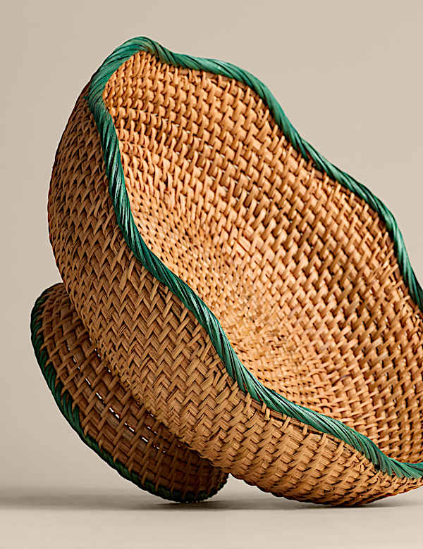 Rattan Footed Bowl - IS