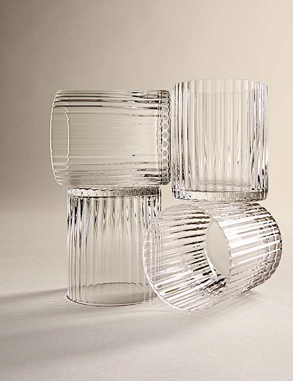 סט 4 כוסות ויסקי Celine בעיצוב מצולע - IL