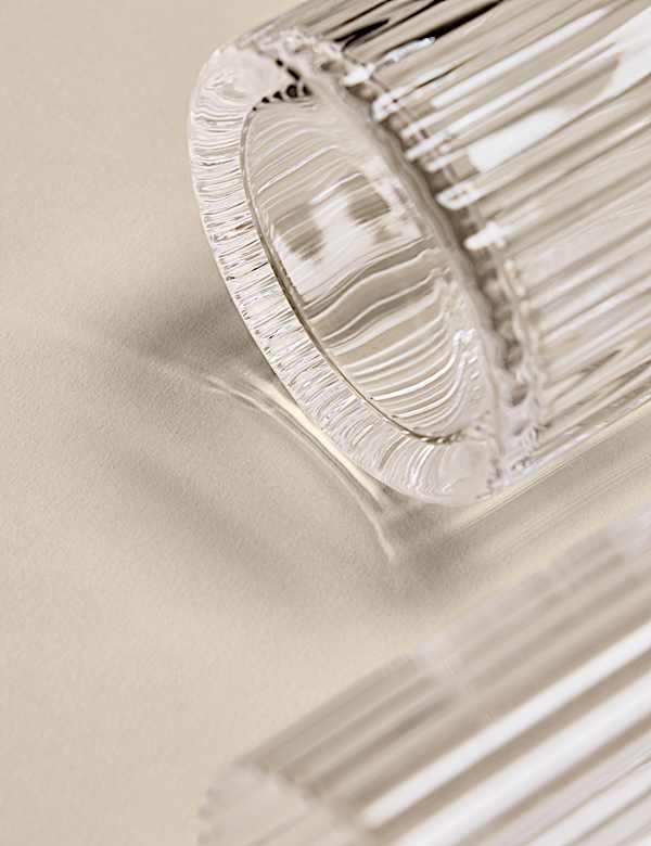 Lot de 4 verres hauts Celine cannelés - FR