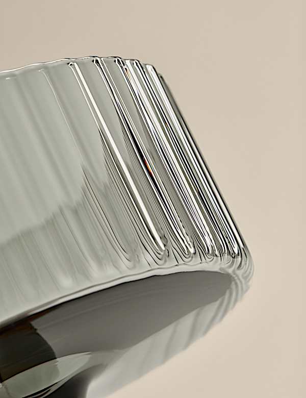 Set of 2 Celine Ribbed Champagne Saucers - ES