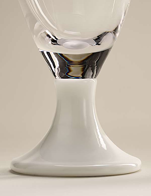 Lot de 2 verres &agrave; pied &agrave; vin - CH