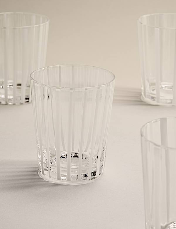 Set of 4 Striped Tumblers - FR