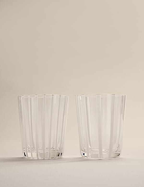 Set of 4 Striped Tumblers - FR