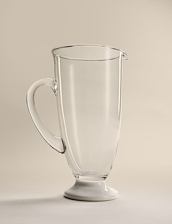 Footed Glass Jug - FR