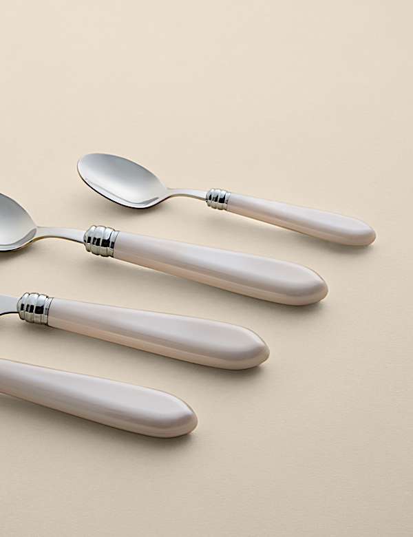 16 Piece Contrast Handle Cutlery Set - FR